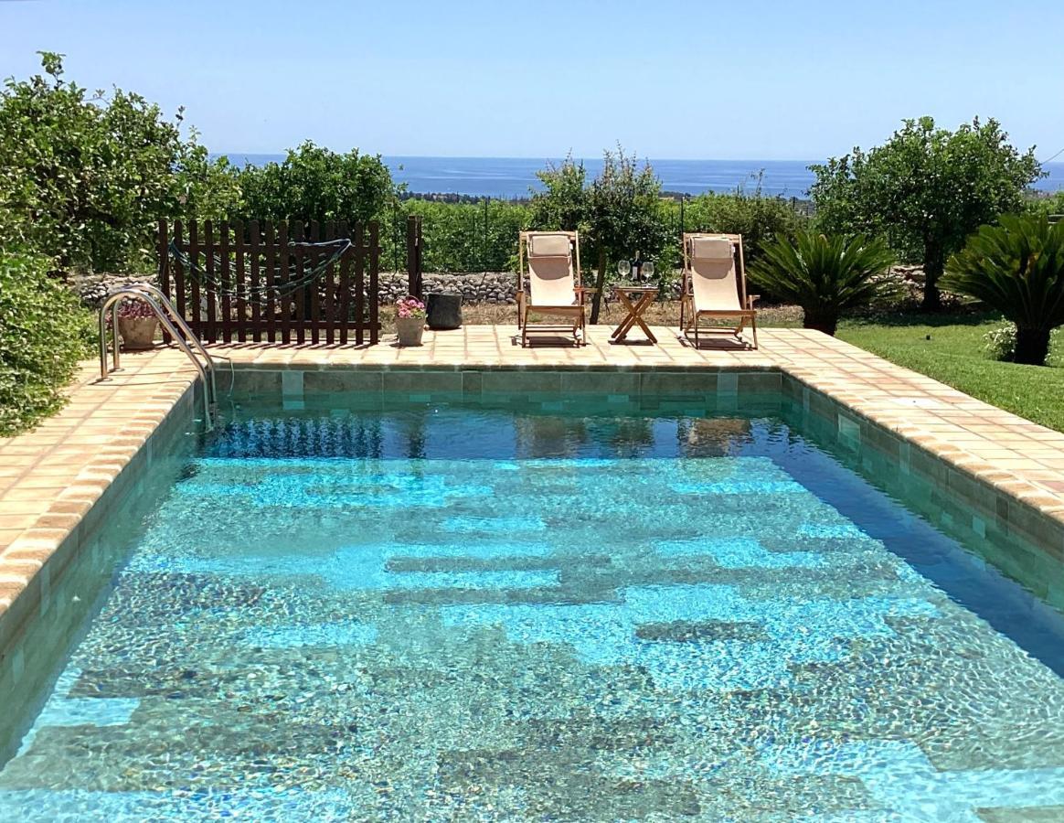 Villa Authentic Sicilian Charm, Pool, Sea View, Wi-Fi & Parking Avola Exterior foto